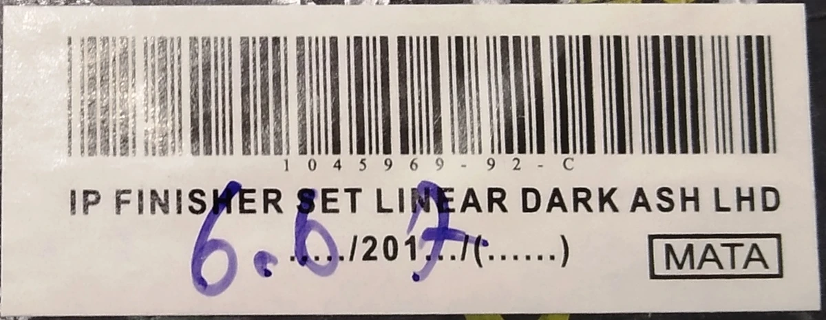 IP FINISHER SET LINEAR DARK ASH LHD MATA {MSR_MS} 1045969-92-C