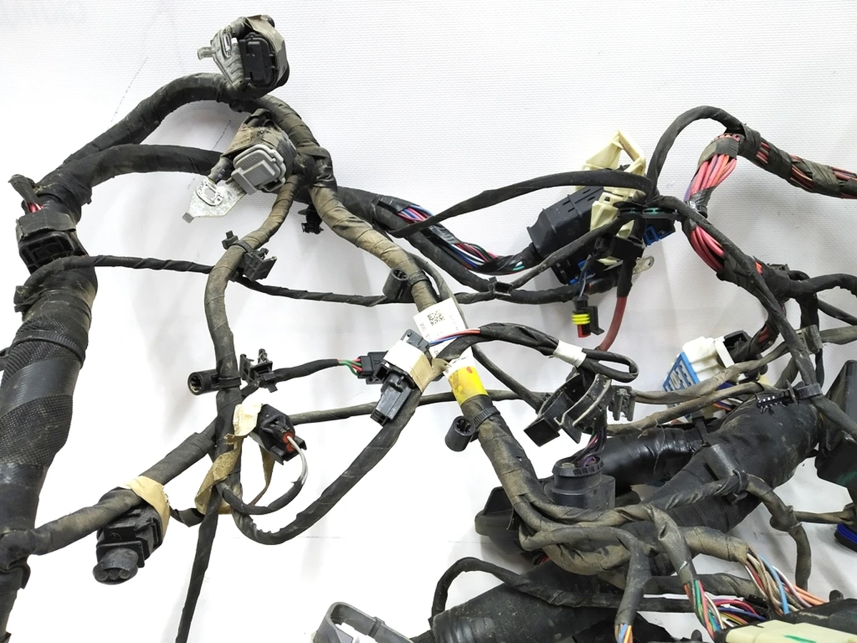 2 Electrical wiring front underhood solid RWD disassembled Tesla model S REST 1046132-07-S