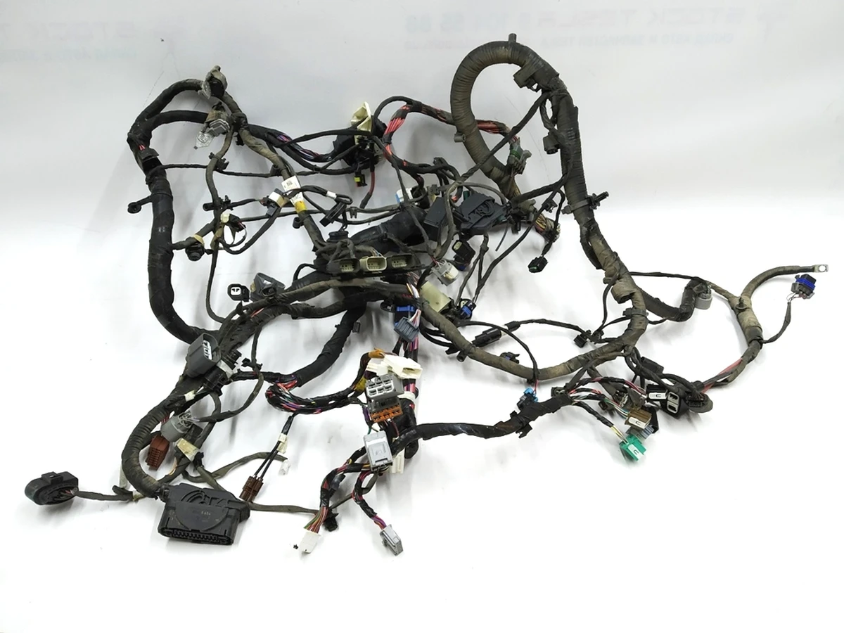 2 Electrical wiring front underhood solid RWD disassembled Tesla model S REST 1046132-07-S