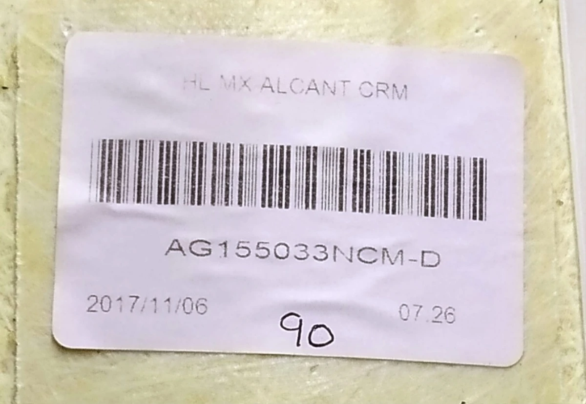 1 Обшивка потолка NEW ALCANTARA CREAM Tesla model X 1053921-07-L