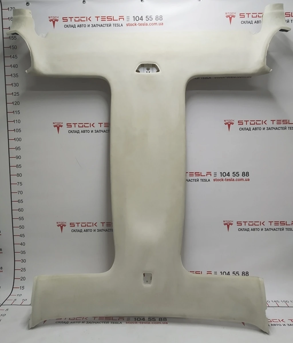 1 Обшивка потолка NEW ALCANTARA CREAM Tesla model X 1053921-07-L