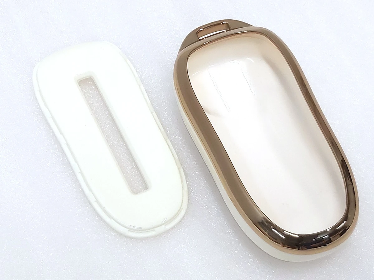 Чохол захисний для ключа (брелока) відкриття автомобіля GOLD WHITE Tesla Model X, Model X Mar 2021 1054132-95-G