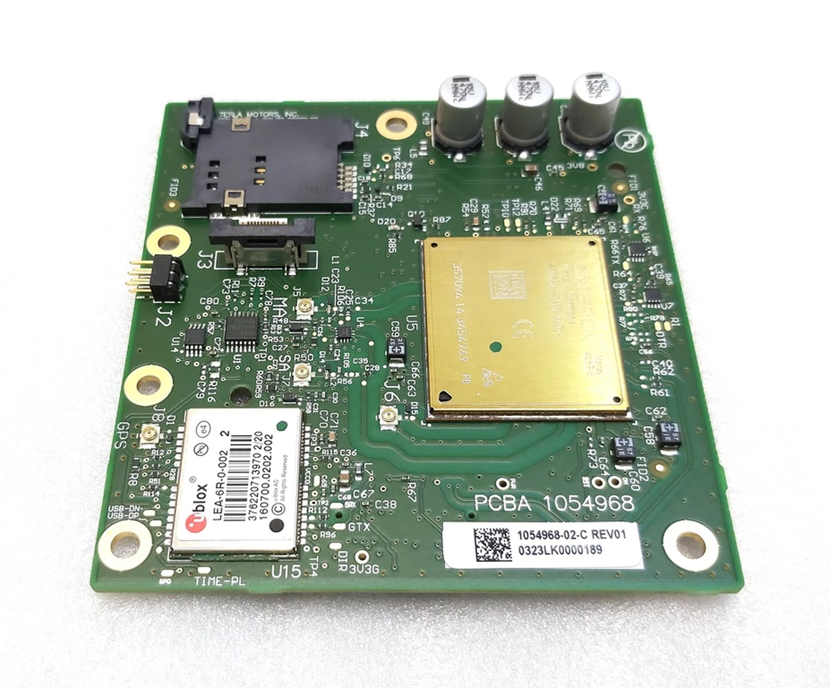 4 PCBA, LTE CONNECTIVITY, UBLOX GPS TEGRA Tesla model S, model S REST, model X 1054968-02-C