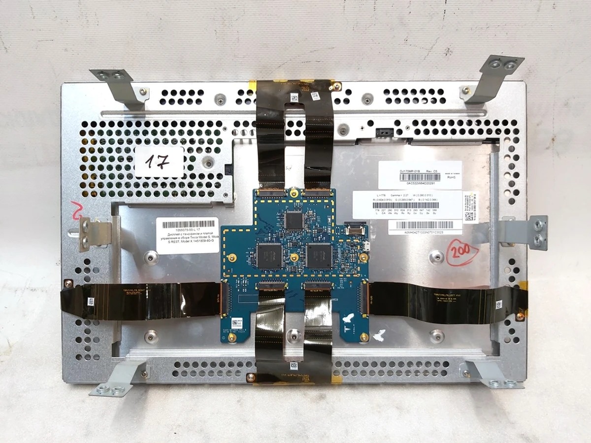 1 Display with touchscreen and control board assembly Tesla Model S, Model S REST, Model X 1451809-80-G