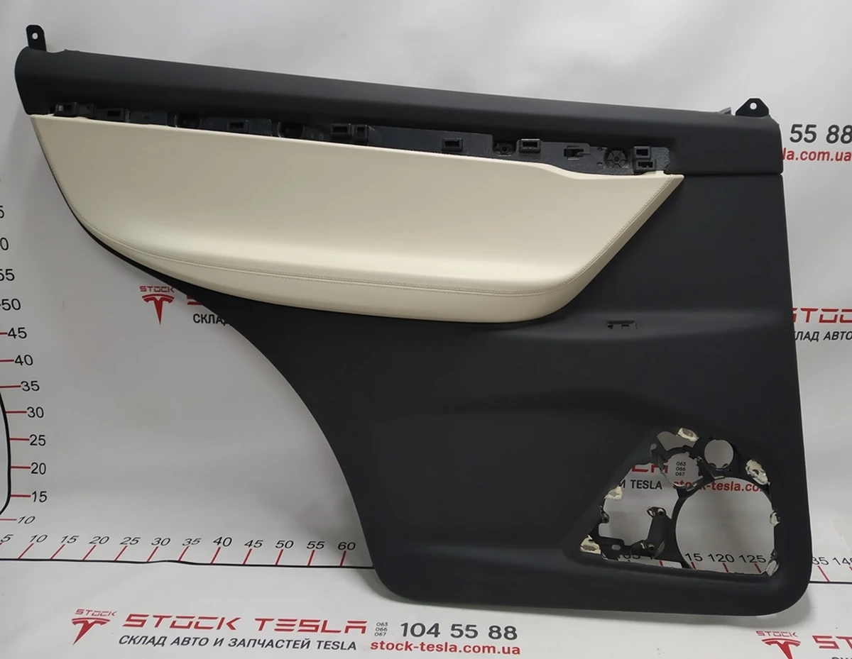 1 Map (skeleton) rear left door PREM PUR CREAM Tesla model X 1058003-22-K