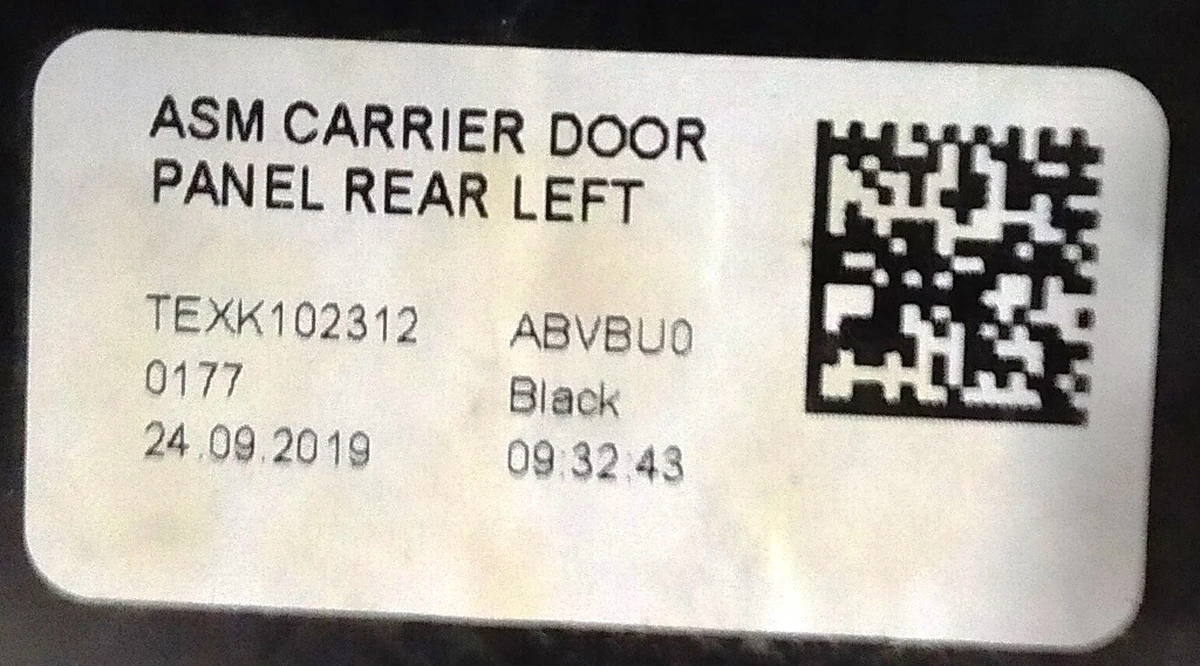 1 Карта (скелет) двері задньої лівої PREM PUR CREAM Tesla model X 1058003-22-K