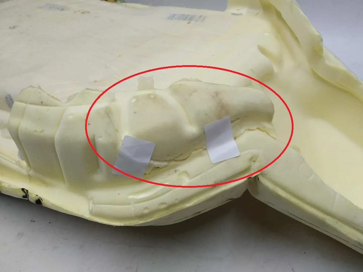 2 Пінний наповнювач спинки сидіння 1-го ряду в зборі з підігрівом NEXT GEN (GEN 2) (з пошкодженням) Tesla model S, model S REST 1058006-02-B