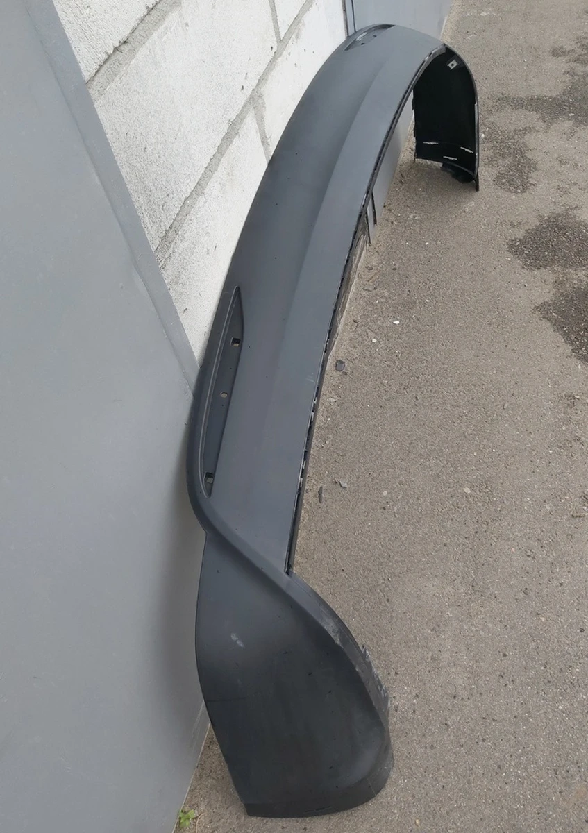 2 Накладка нижняя (структурная) бампера заднего с повреждением Tesla model X 1058354-00-F