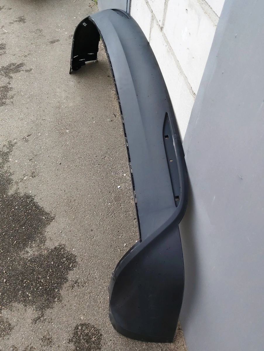 2 Накладка нижняя (структурная) бампера заднего с повреждением Tesla model X 1058354-00-F