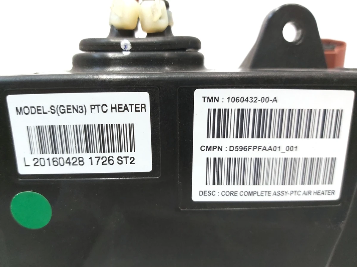 1 Елемент нагрівальний грубки салону (GEN3) Tesla model S REST, model X 1060432-00-E