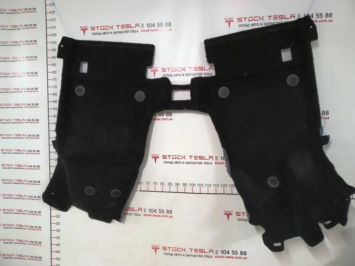 1 Model x main carpet with floor mat retainers Tesla Model X 1061243-00-G