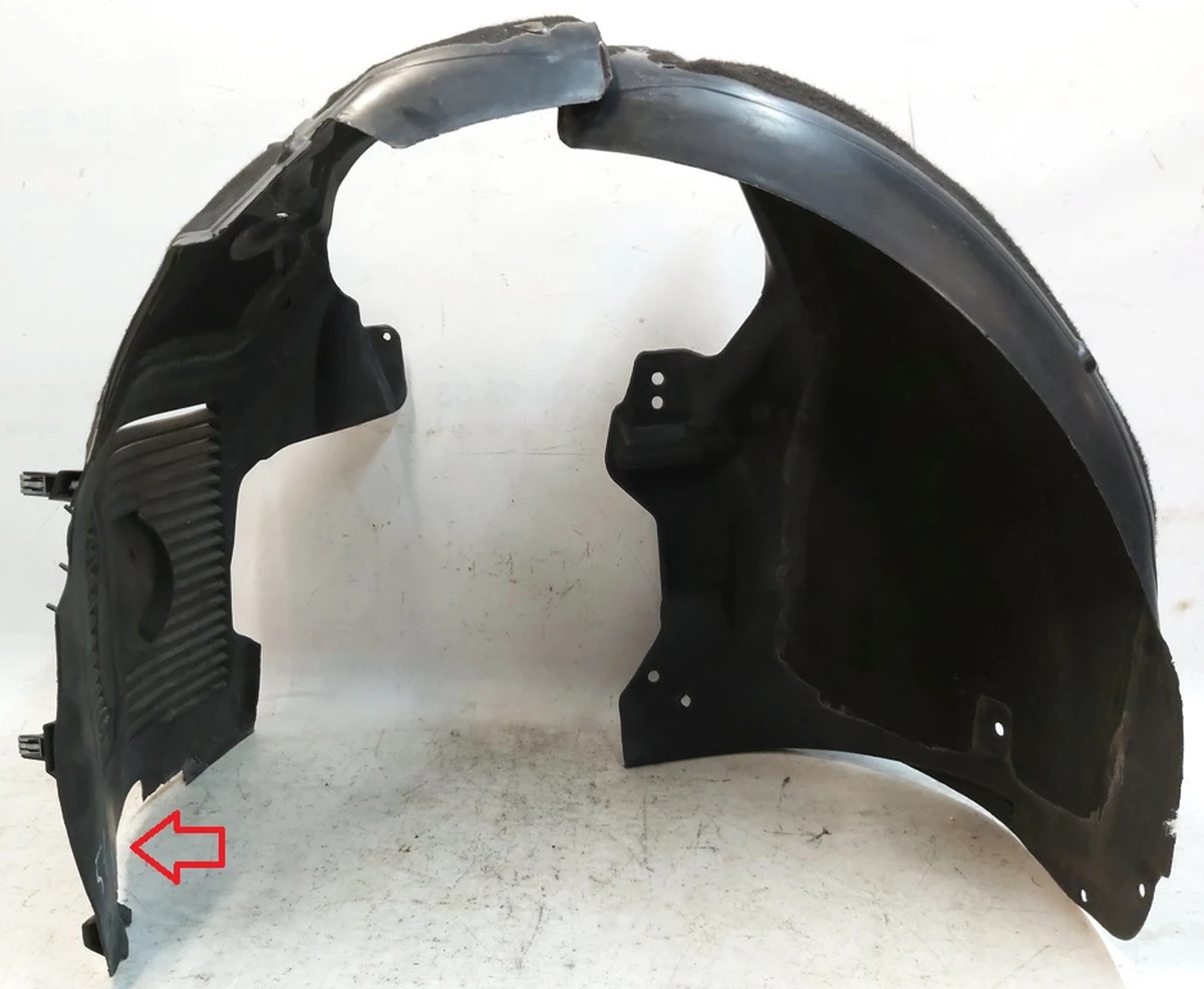 1 ASY FR LH Wheel Louver Liner, with damage Tesla model S REST 1063693-00-D