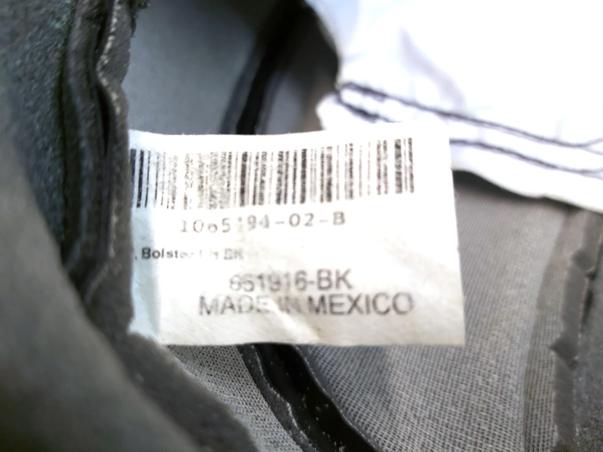 1 Обшивка боковой поддержки и кантика верхней части пассажирского сиденья PUR BLACK Tesla model S REST 1065494-02-D