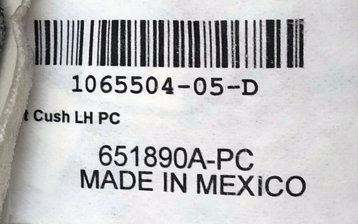 24 LHD LH CUSH TRIM ASSY with heating and occupancy sensor PUR CRM Tesla Model S REST, Model X 2222222-03-A