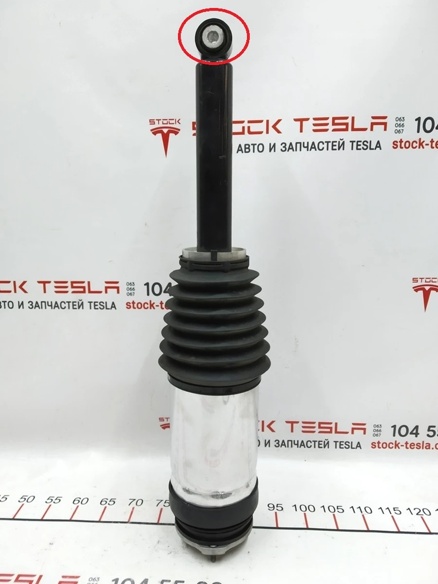 1 Right rear pneumatic module with damaged silent block AWD Tesla model S REST 1067466-25-C