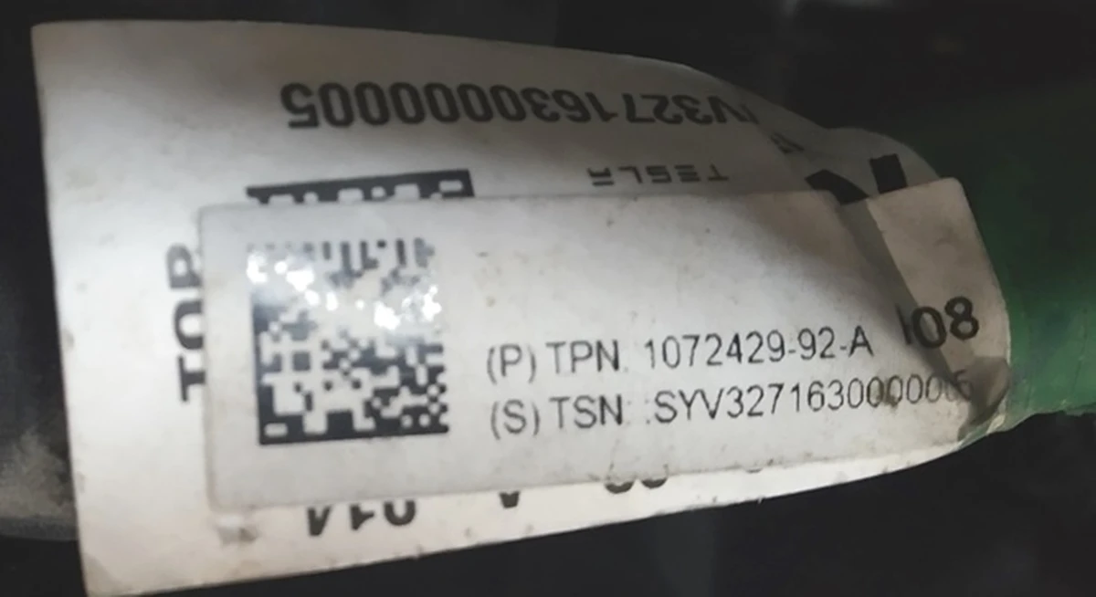 8 Assembly, Harn, Main Body, LHD, MDLX Tesla Model X 1072429-62-A