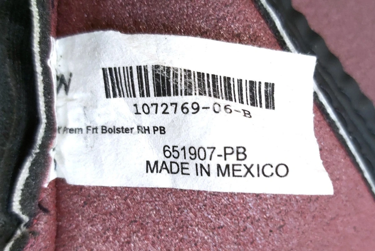 1 Обшивка бічної підтримки та кантика верхньої частини пасажирського сидіння PUR BLK Tesla model S REST, model X 1072769-06-B