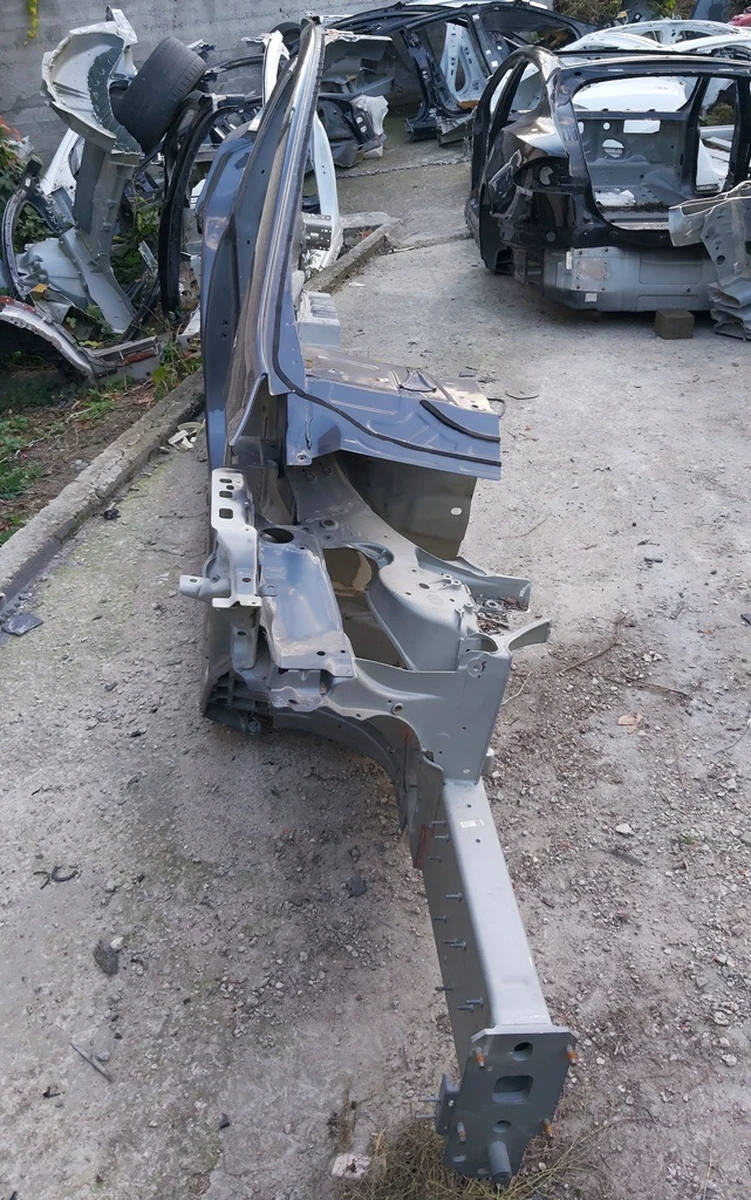 3 Right side body with side member, glass, wing flange, rear wing Tesla model X 1073193-S0-B