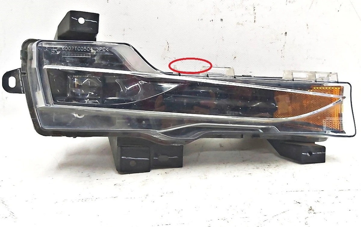 2 LAMP ASY, FASCIA LAMP, SAE UP-LEVEL, RH with damage Tesla model 31077392-00-E