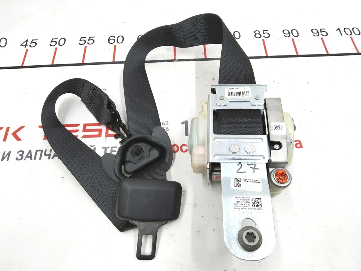 2 Ремінь безпеки передній пасажирський (під відновлення) Tesla model S REST 1079278-01-C