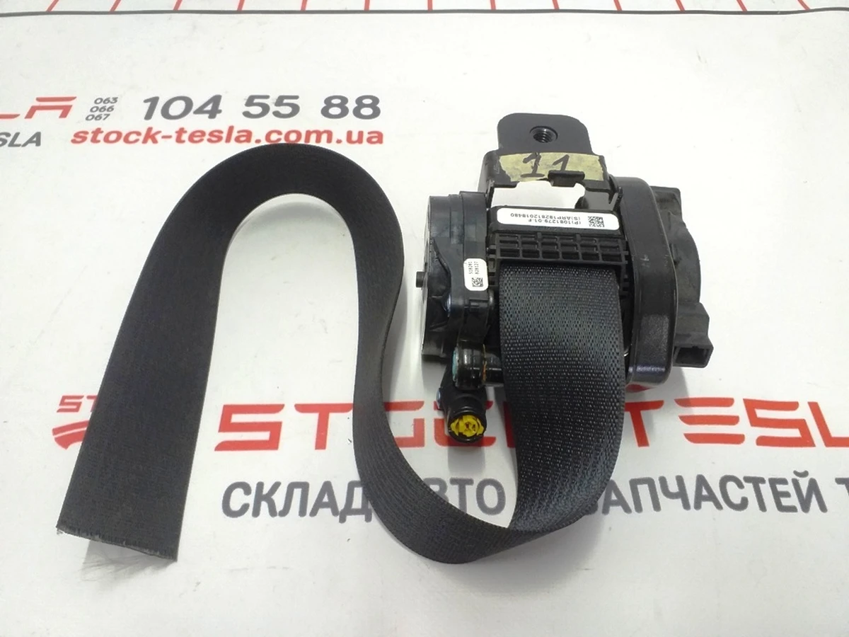 2 Ремень безопасности передний правый (пассажирский) (с повреждением) (BLK) Tesla model 3 1081279-01-G