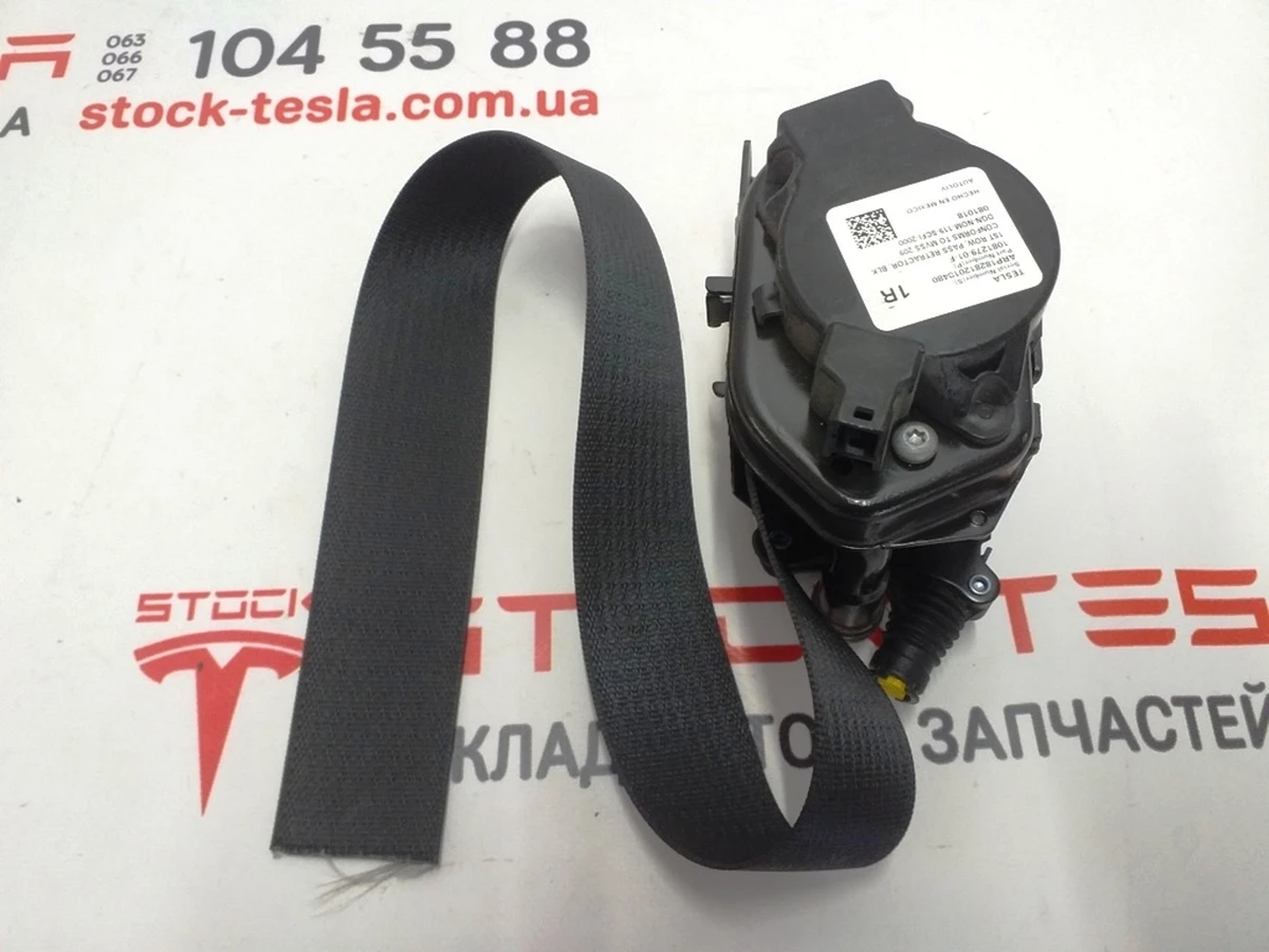 2 Ремень безопасности передний правый (пассажирский) (с повреждением) (BLK) Tesla model 3 1081279-01-G
