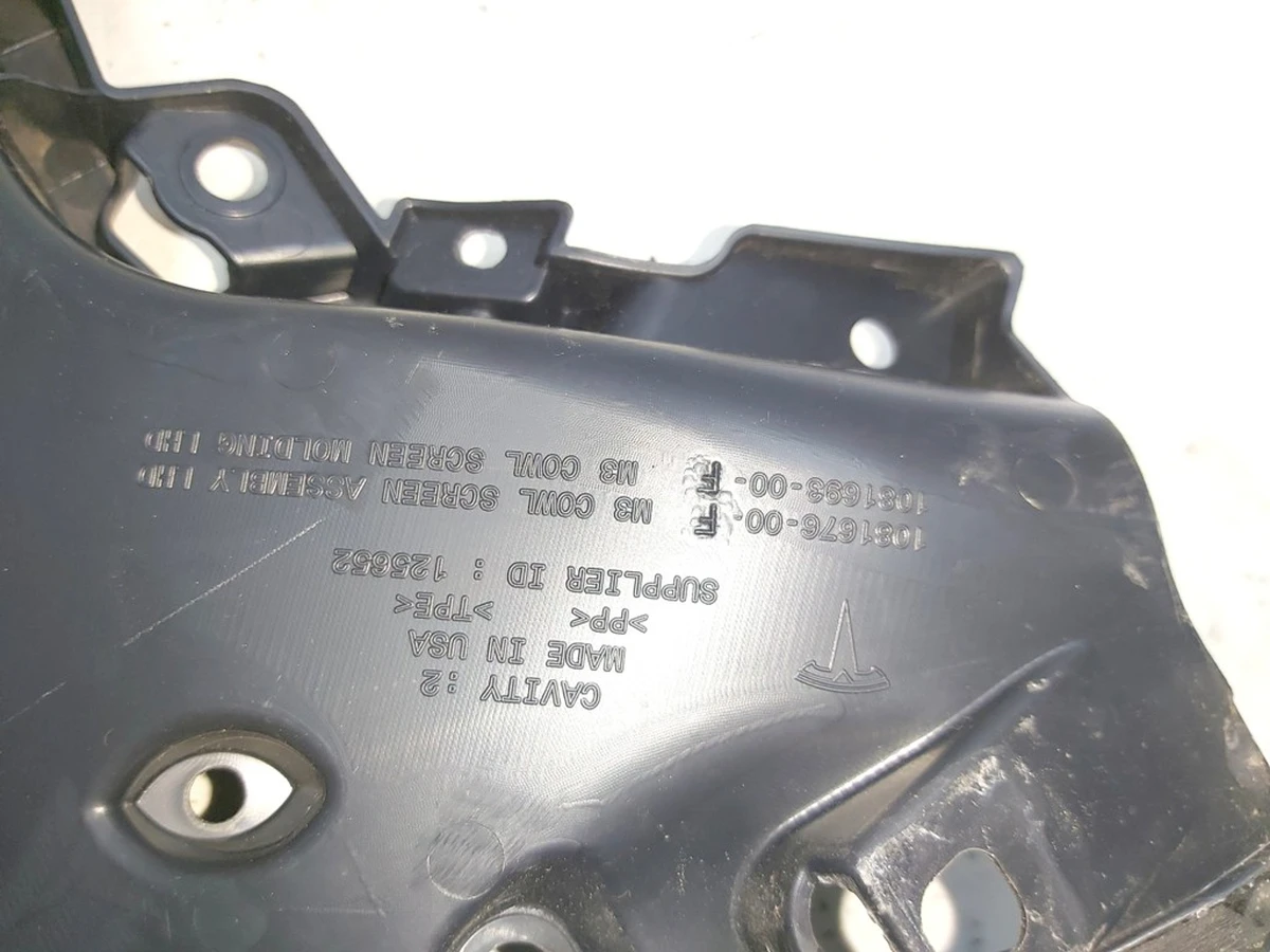 1 ASY - M3 COWL SCREEN Tesla model 3 1081676-00-G