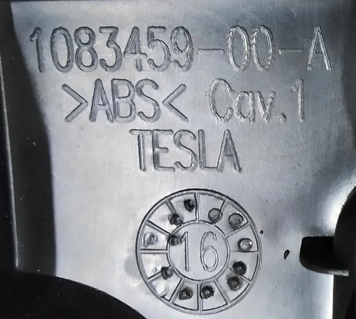 12 CLOSER PANEL MX/MS 1R FSC Tesla model X, model S REST 1083459-00-A