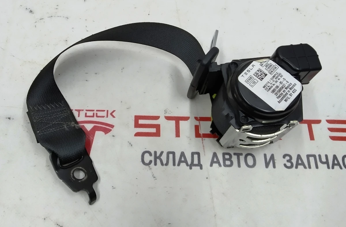 1 Ремень безопасности 2-го ряда сидений 60/40 левый/правый (BLACK) Tesla model X 1089186-05-D