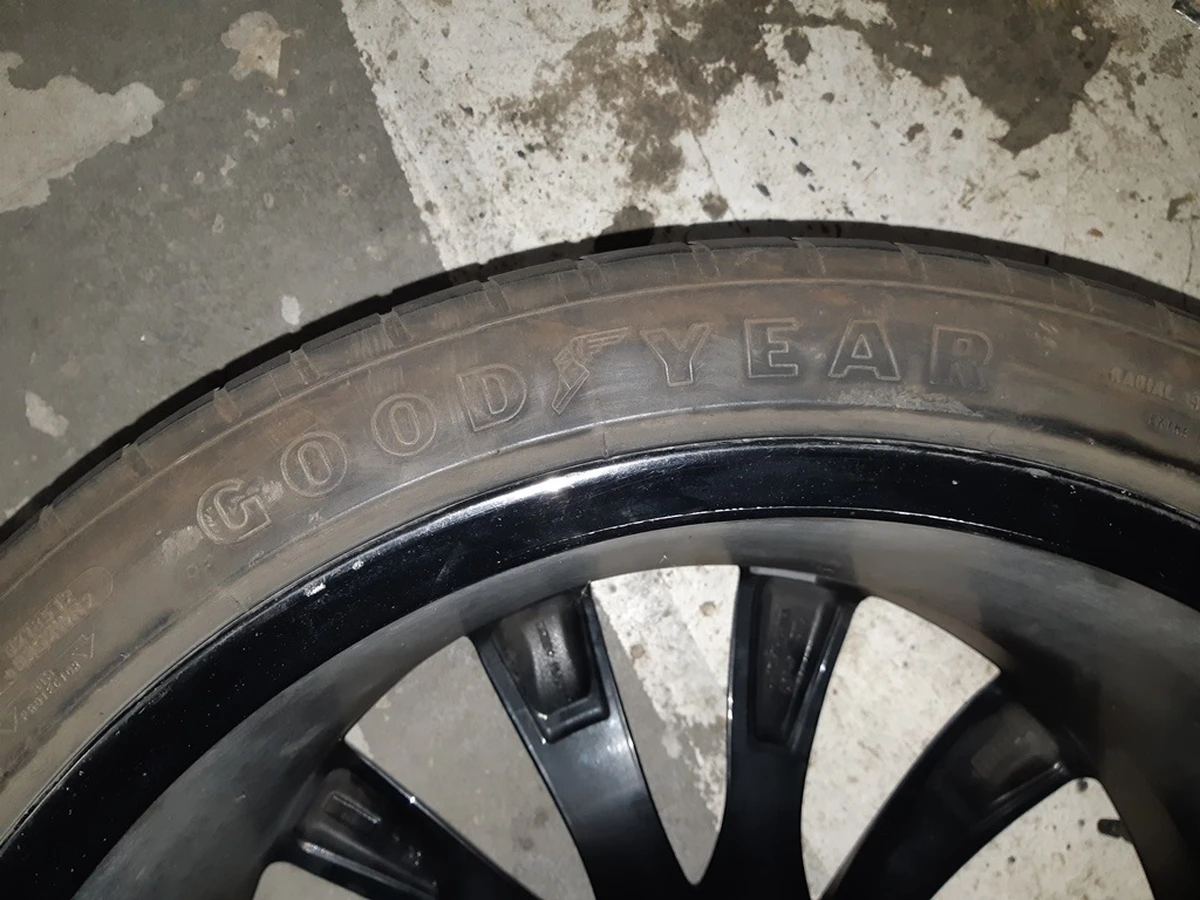 3 Колесо заднее в сборе 22x10 TURBINE BLACK Tesla model X 1089366-00-C