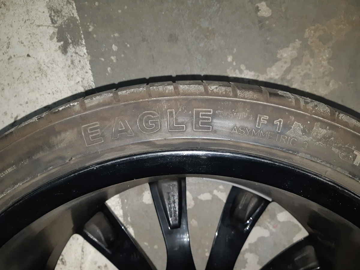 3 Колесо заднее в сборе 22x10 TURBINE BLACK Tesla model X 1089366-00-C