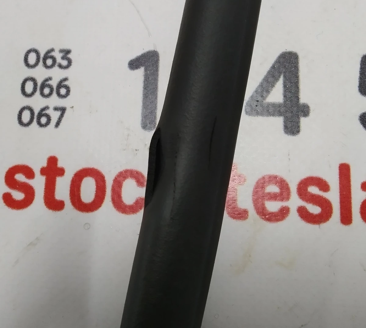 3 Rear left door seal (damaged) Tesla model 3 1090509-00-D