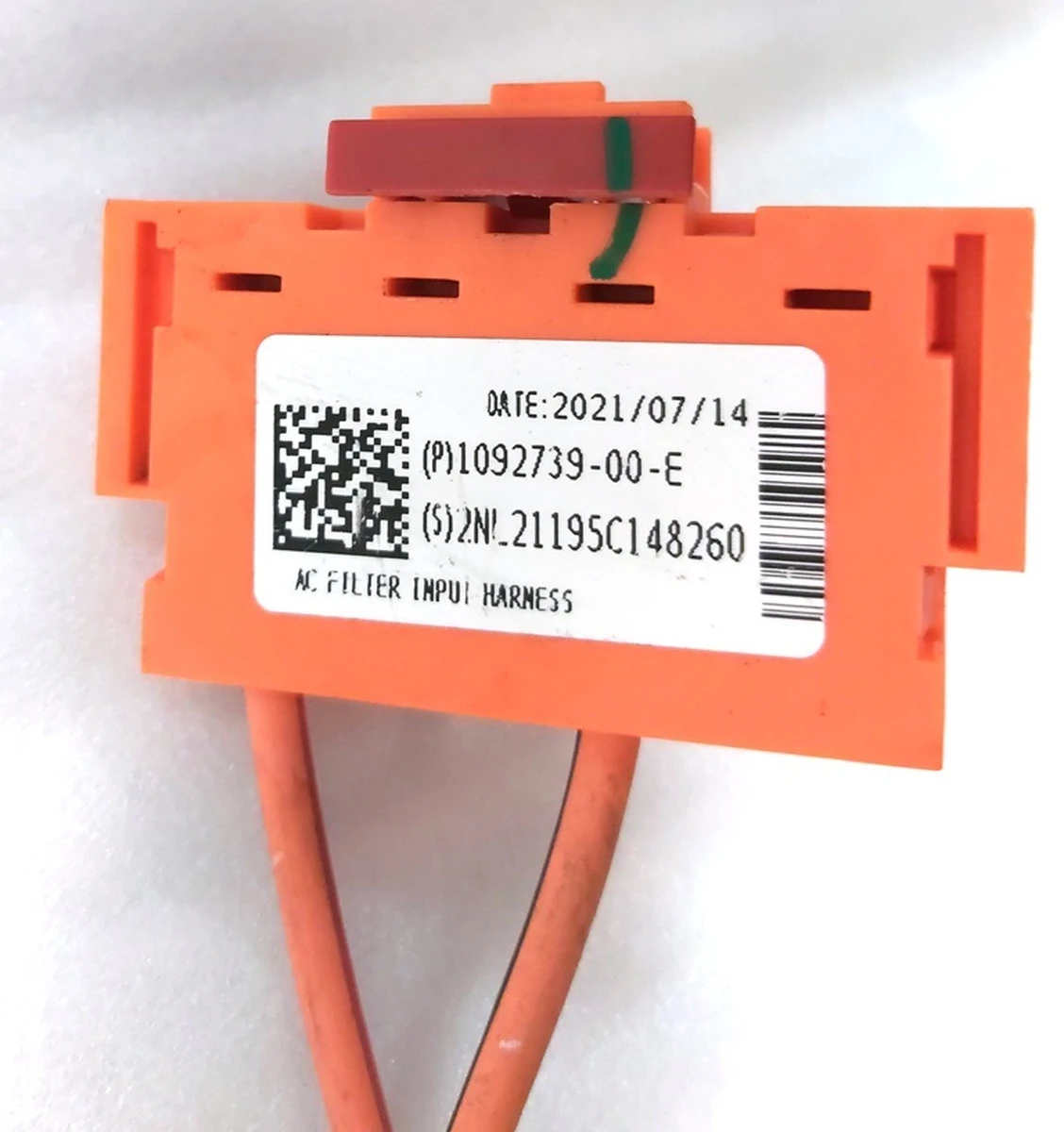 Електропроводка високовольтна 240V контактора заряджання основної батареї з роз'ємом у зборі Tesla model 3, model Y 1110933-00-F