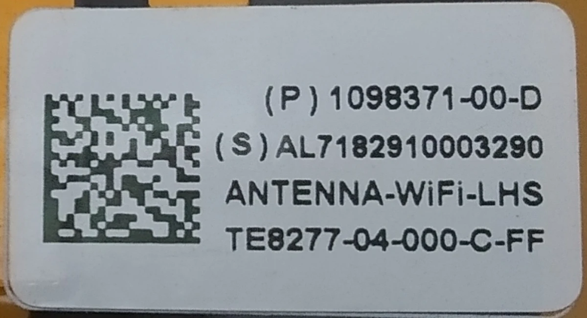 1 Антена WI-FI дзеркала зовнішнього лівого PREMIUM Tesla Model 3 1110777-96-G