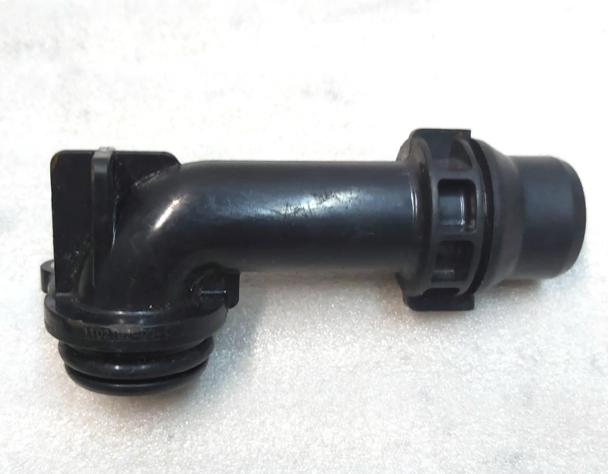 Штуцер (патрубок) системи охолодження інвертора переднього двигуна довгий VDA-18, 90DEG Tesla model Y, model 3 1102178-00-D