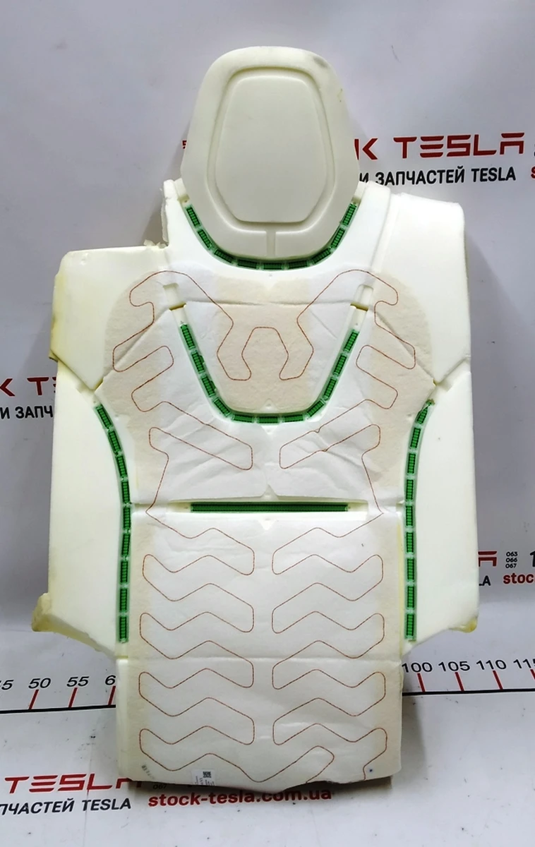 Пенный наполнитель спинки одинарного правого сиденья 2-го ряда в сборе с подогревом Tesla model X 2345616-03-A