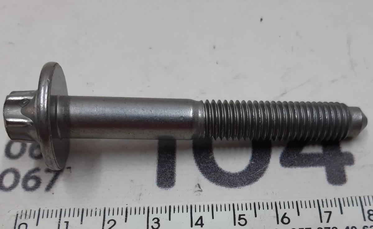 Bolt of an arm of fastening of the engine of a forward pillow the left pyramid AWD Tesla model X, S REST 1134684-00-C