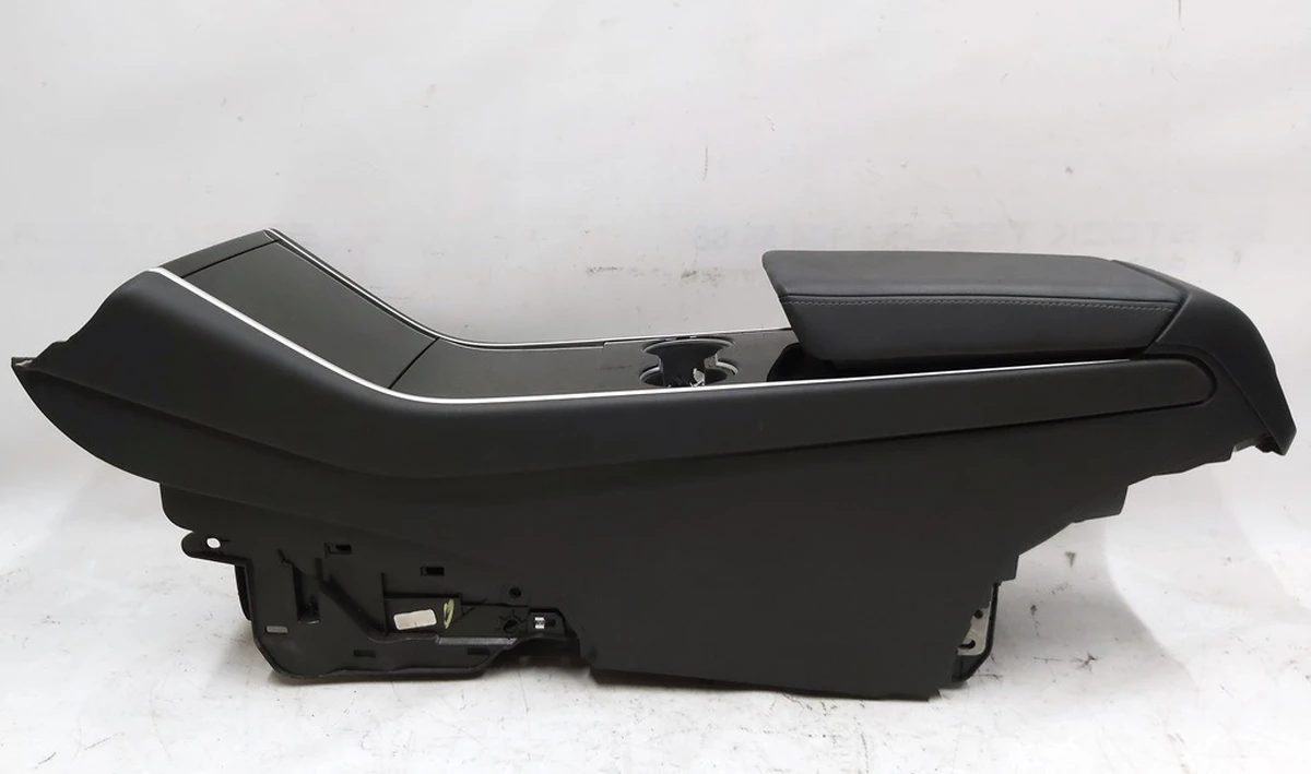 1 Center Console Armrest Black Cup Holder Plastic Black without Rear Top Cover and Mat for Tesla model 3 phones 1087900-00-E