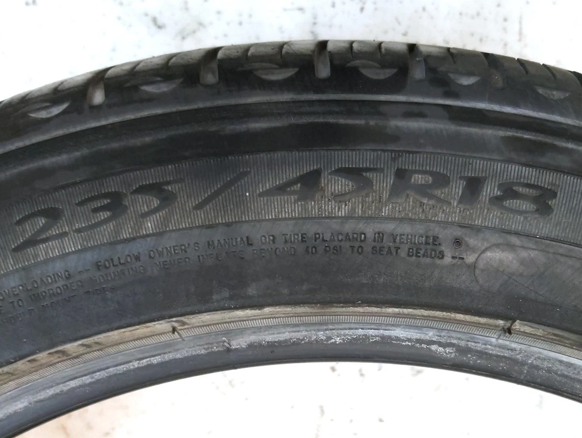 1 Шина 235/45R18 98W EXTRA LOAD MICHELIN PRIMACY MXM4 T0 (3.70mm) с повреждениемTesla model 3 1234215-00-A