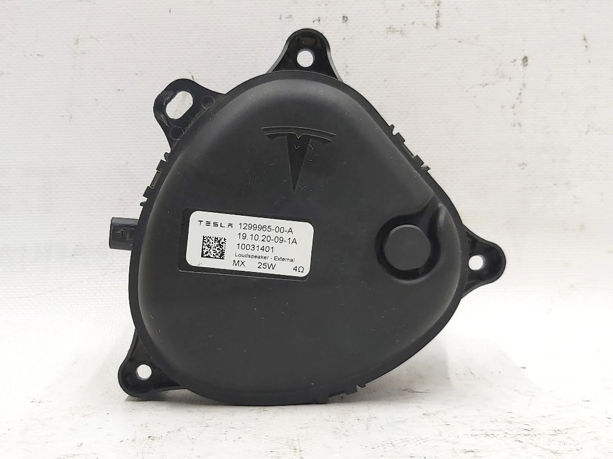 12 Pedestrian warning speaker Tesla Model S Feb 2021, Model X Mar 2021, Model 3, Model 3 Jan 2024, Model Y 1299965-00-A