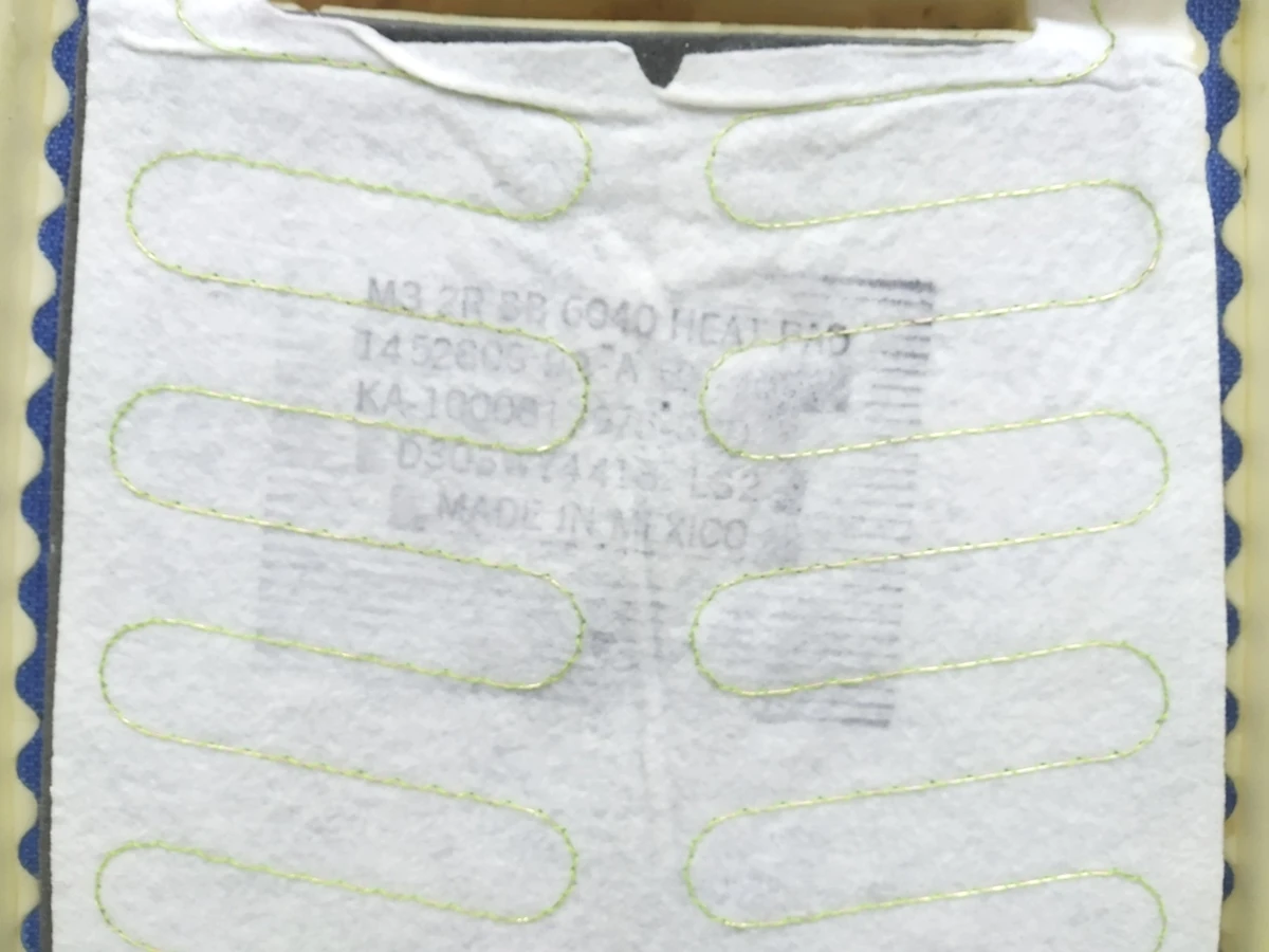 3 Пенный наполнитель спинки сиденья 2-го ряда левый в сборе с подогревом Tesla model 3 1452693-00-C