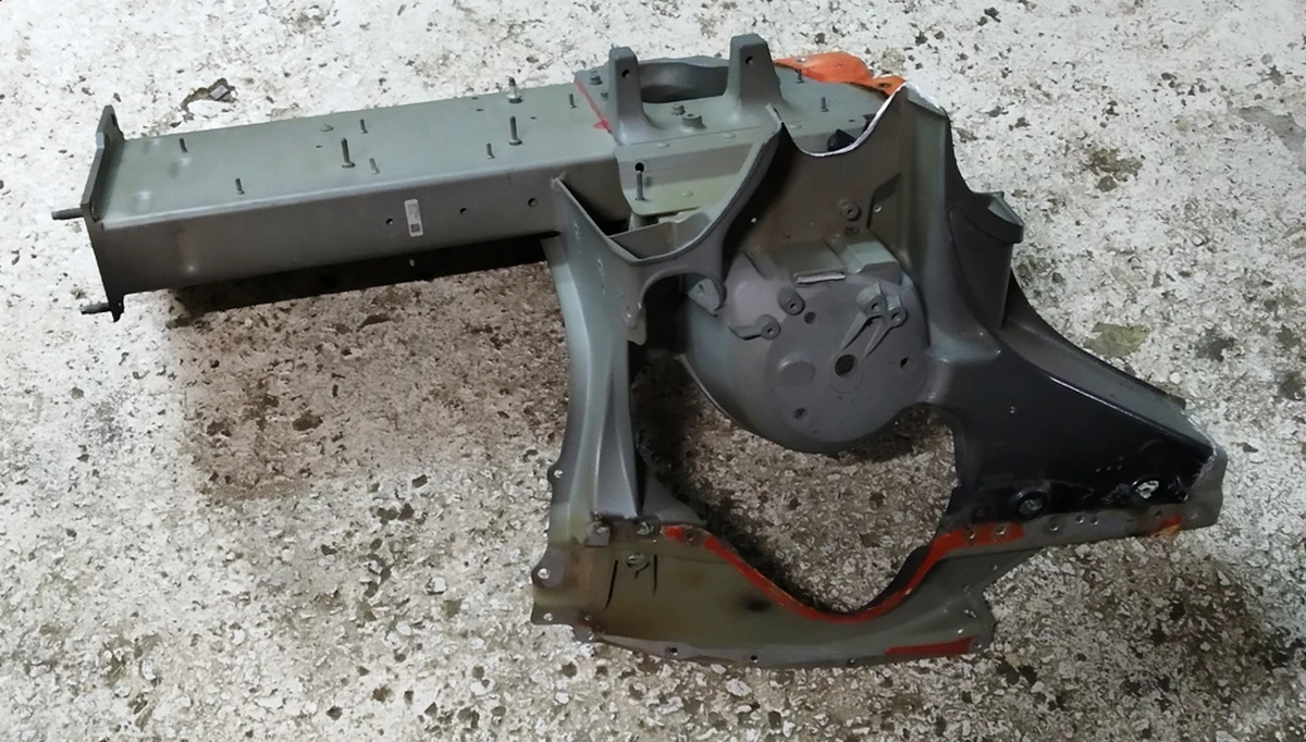 1 Quarter front left glass AWD assembly with side member Tesla model S REST 1453701-S0-A