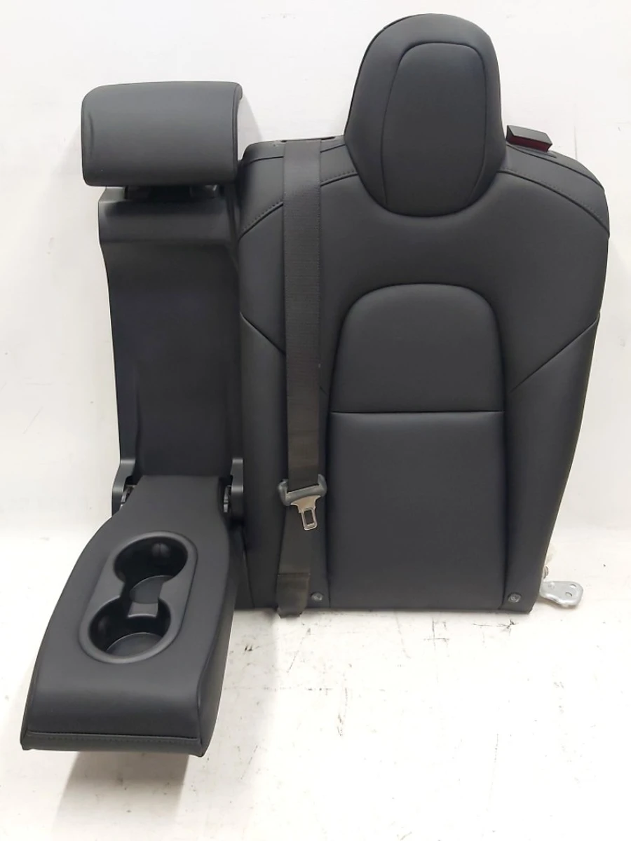 4 Спинка сиденья 2-го ряда двойная PUR BLK в сборе с центральным подголовником и подлокотником Tesla Model 3 1455035-S3-C