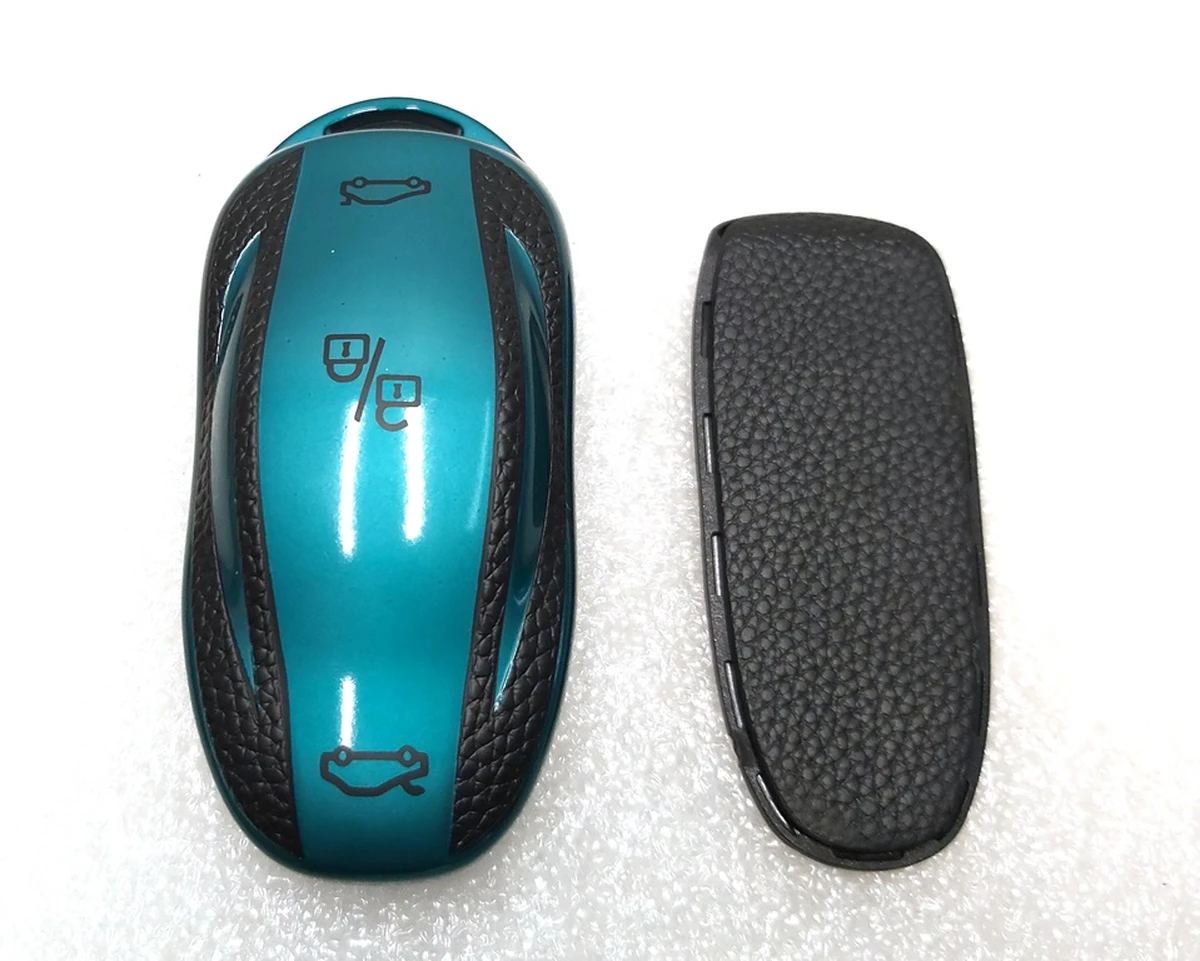 Чехол защитный для ключа (брелка) открытия автомобиля GREEN Tesla Model S, Model S REST, Model S Feb 2021, Model X, Model X Mar 2021 1054132-95-G