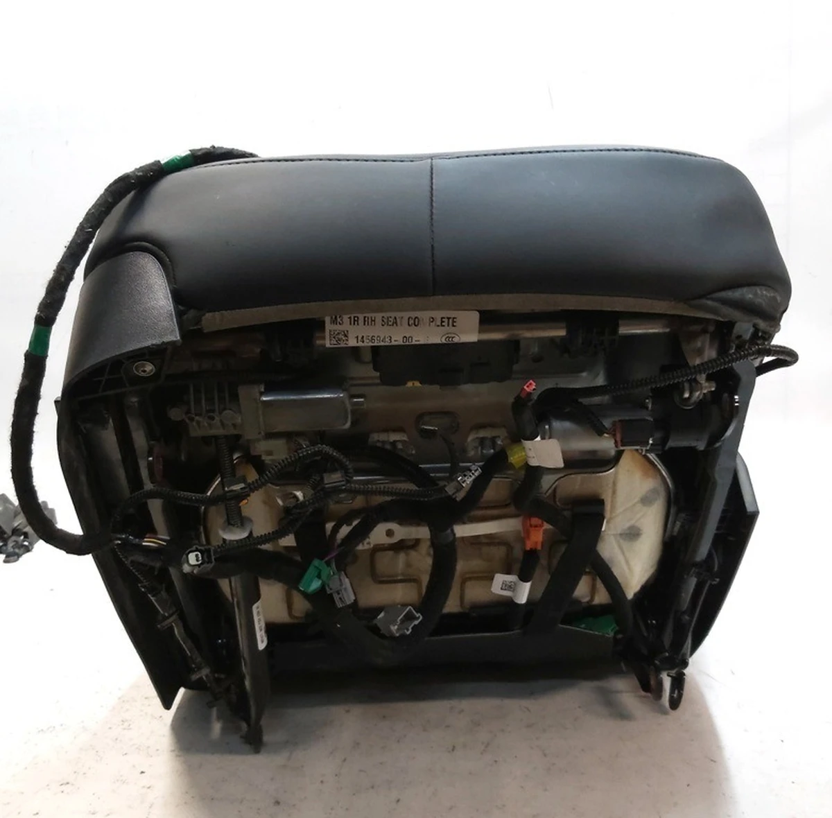 2 Heated passenger seat, without airbag, pretensioner, sled, damaged PREM PUR BLK Tesla model 3 7654324-01-C