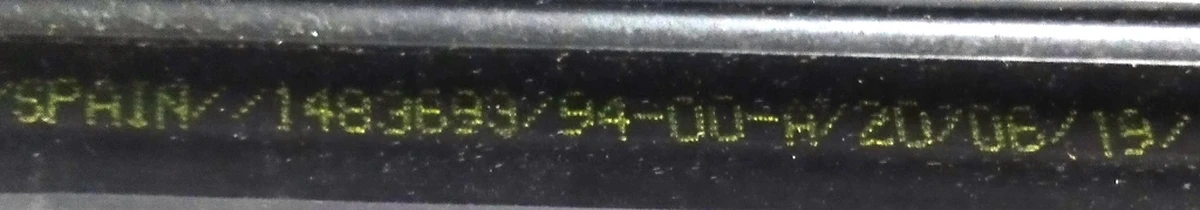 15 Glass seal inner door rear left Tesla model X 1483693-00-A