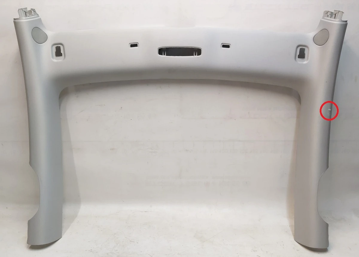 1 Обшивка стелі панорамного даху PROVIDENCE GREY Tesla model Y 1593718-40-B