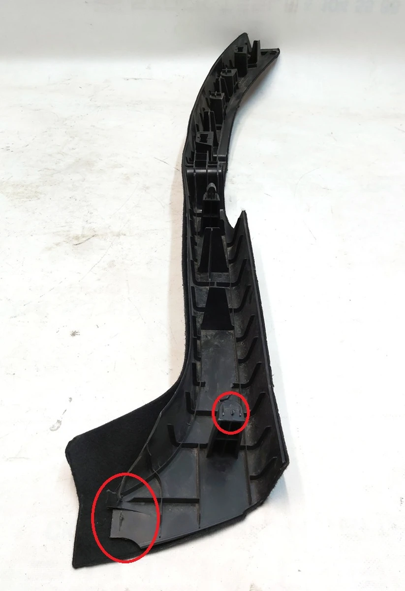 8 Кронштейн підлоги багажника лівий з обшивкою Tesla model Y 1492953-00-C