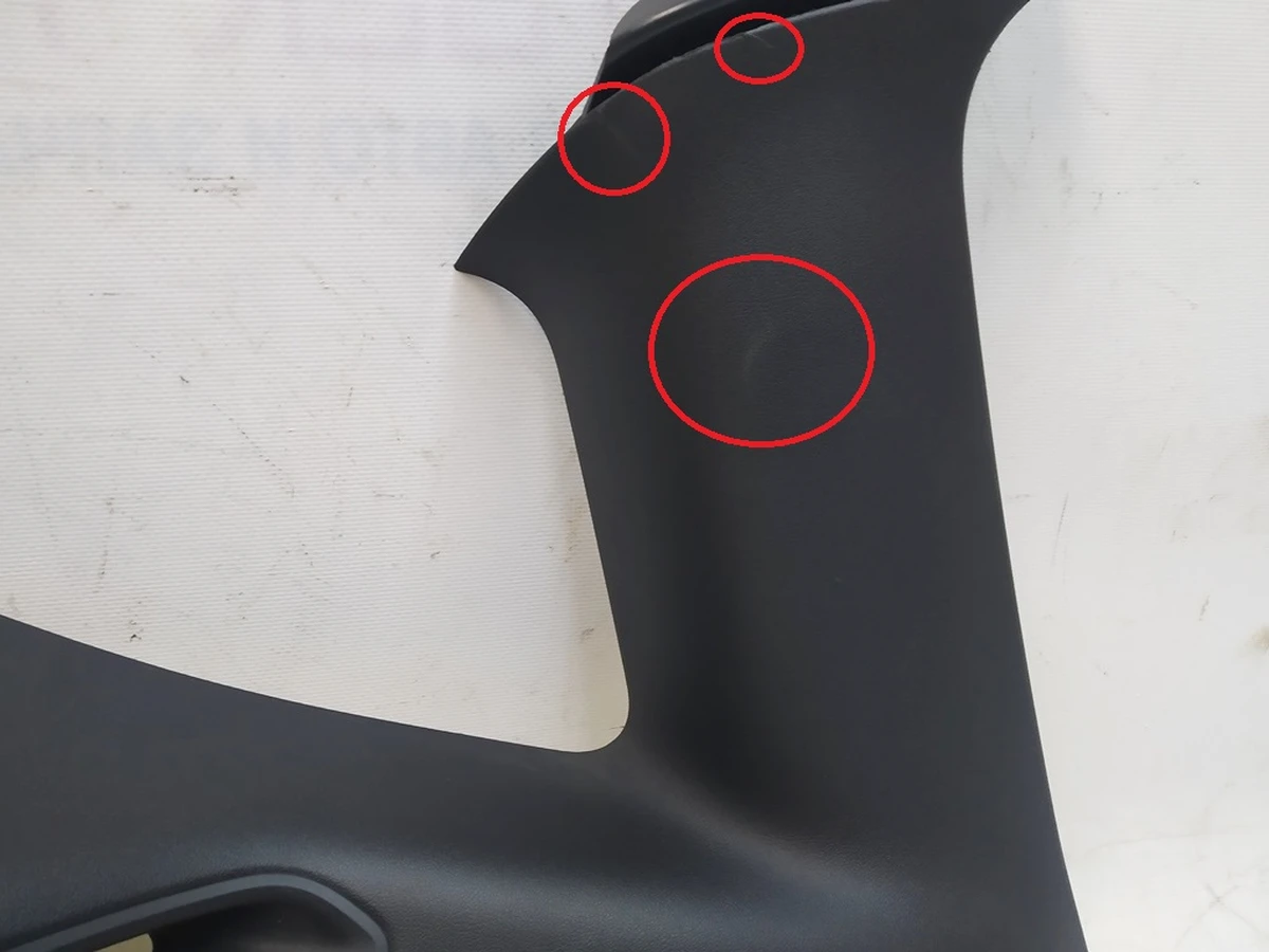 6 MY, C PILLAR UPPER TRIM, ASY, LH damaged Tesla model Tesla model Y 1494608-00-I