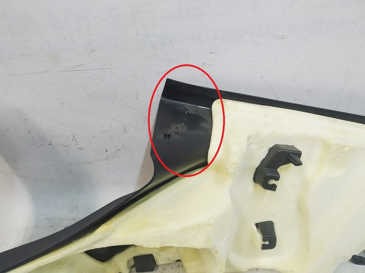 6 MY, C PILLAR UPPER TRIM, ASY, LH damaged Tesla model Tesla model Y 1494608-00-I